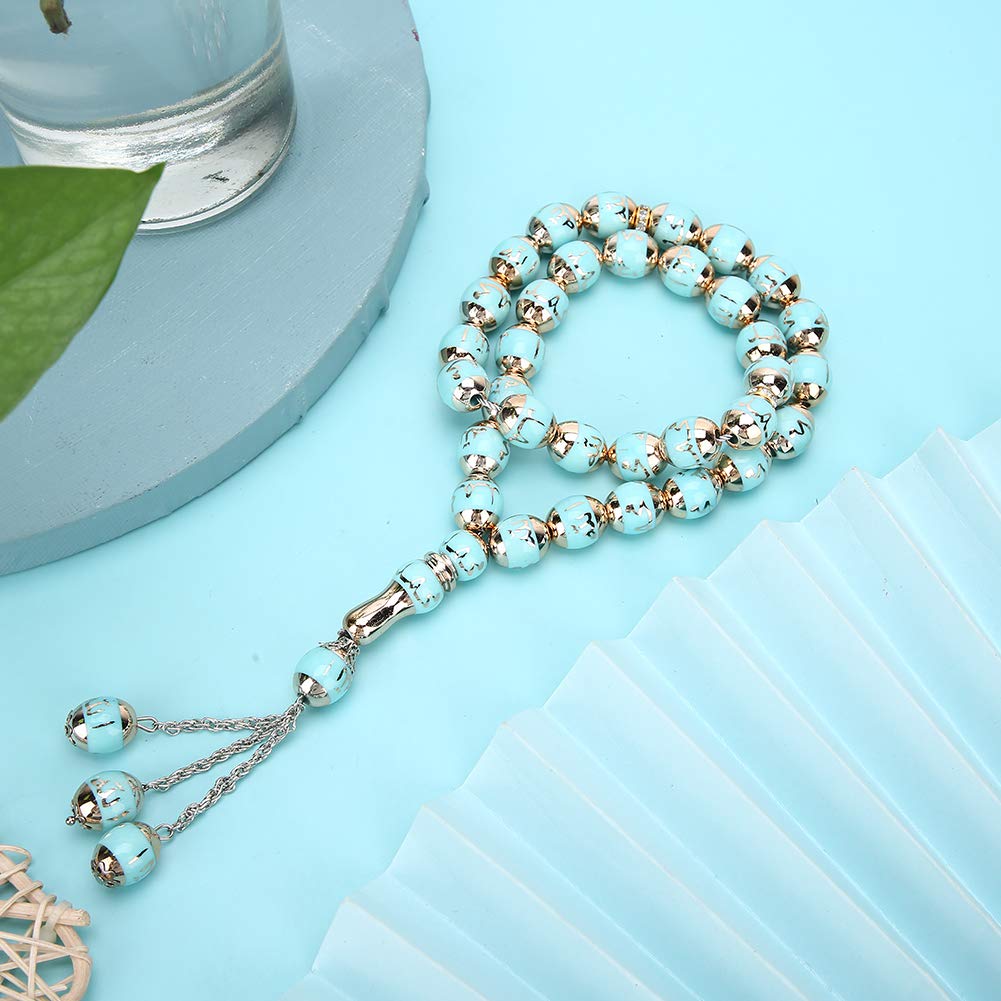Eco-Friendly Tasbih Prayer Beads in Lake Blue