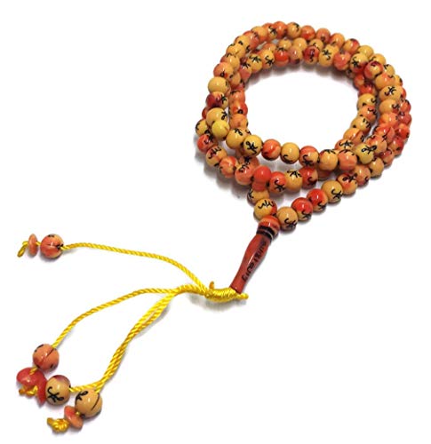 Eco-Friendly Orange Tasbih Beads for Hajj & Umrah