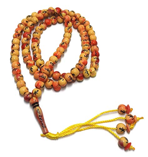 Eco-Friendly Orange Tasbih Beads for Hajj & Umrah