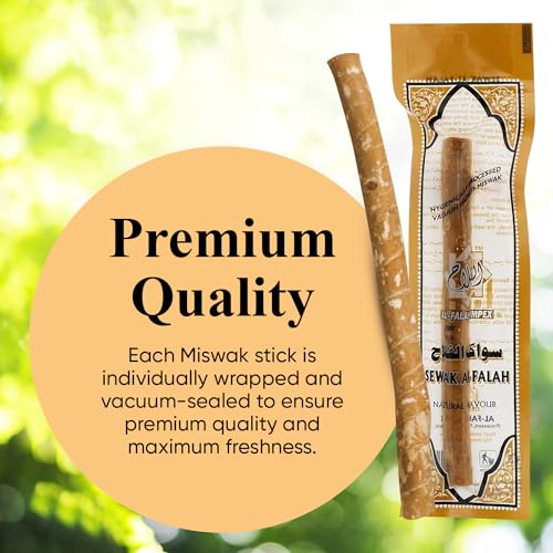 Eco-Friendly Miswak Natural Toothbrushes by Sewak Al-Falah - Pack of 10