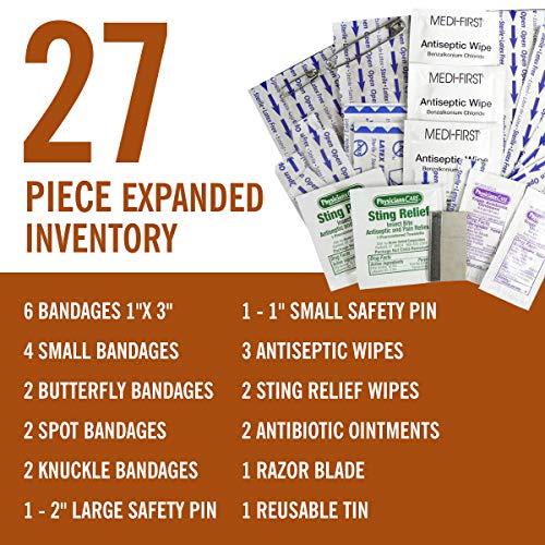 Eco-Conscious Mini First Aid Kit for Hajj/Umrah - Compact & Essential Emergency Kit - 27 Pieces - Travel Ready
