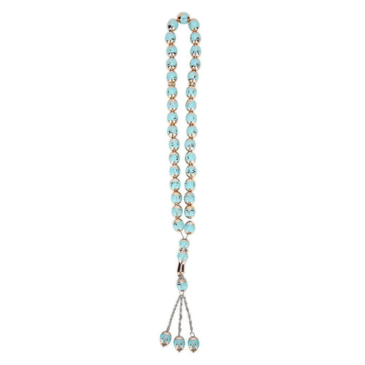 Eco-Friendly Tasbih Prayer Beads in Lake Blue