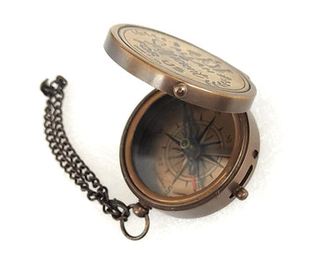 Pocket Qibla Compass with Islamic Engraving