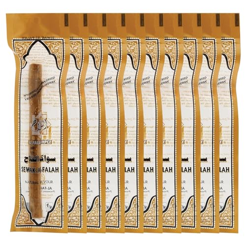 Eco-Friendly Miswak Natural Toothbrushes by Sewak Al-Falah - Pack of 10
