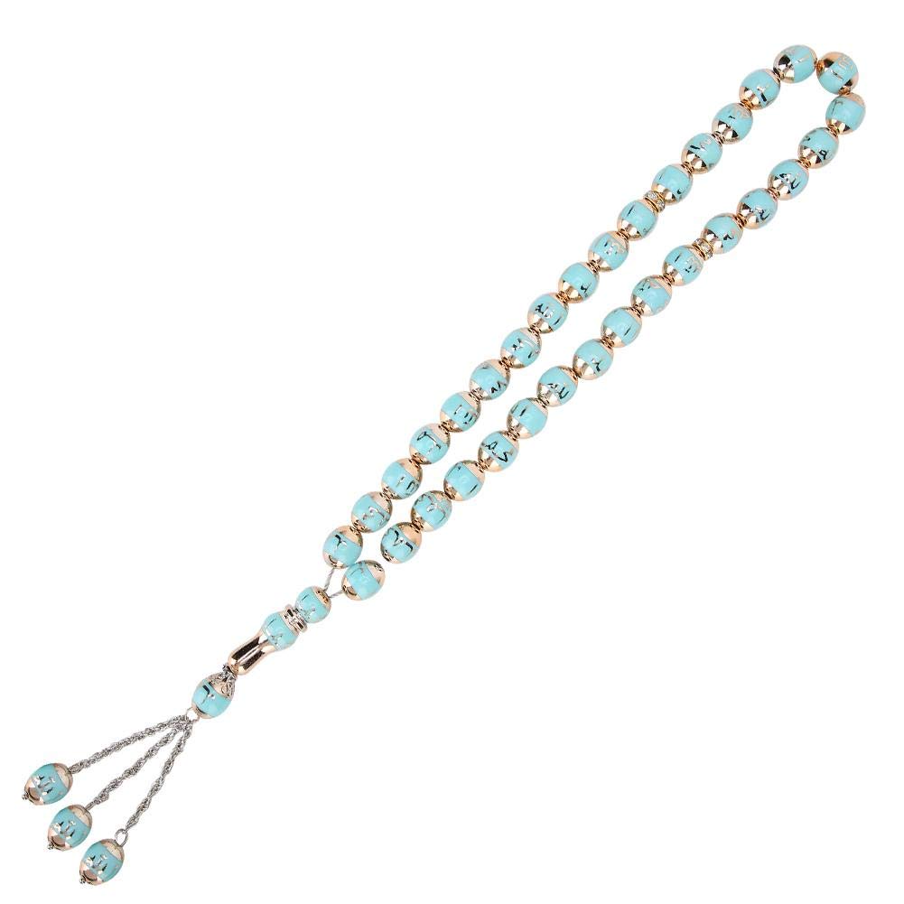 Eco-Friendly Tasbih Prayer Beads in Lake Blue