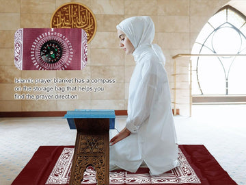 Portable Waterproof Travel Prayer Mats, 4 Pack