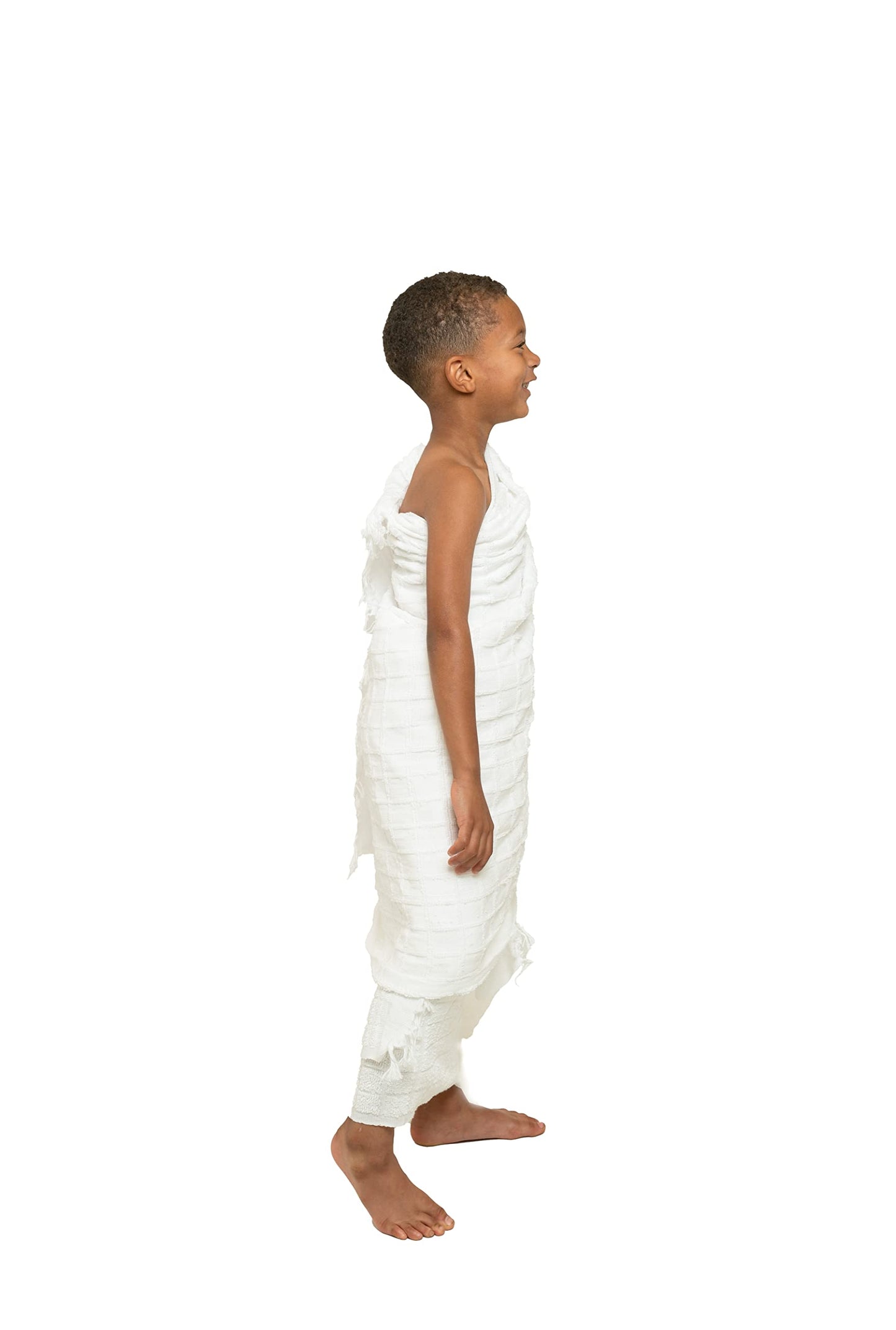 Ihram Towel for Boys - 2-Piece White Islamic Towel - Absorbent Ihram Ahram Ehram Towel - Sanitary Pilgrimage Towel, Ritual Towel - One Size Fits All Boys' Hajj Towels - Lightweight Umrah Essentials