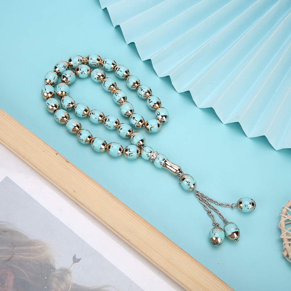 Eco-Friendly Tasbih Prayer Beads in Lake Blue