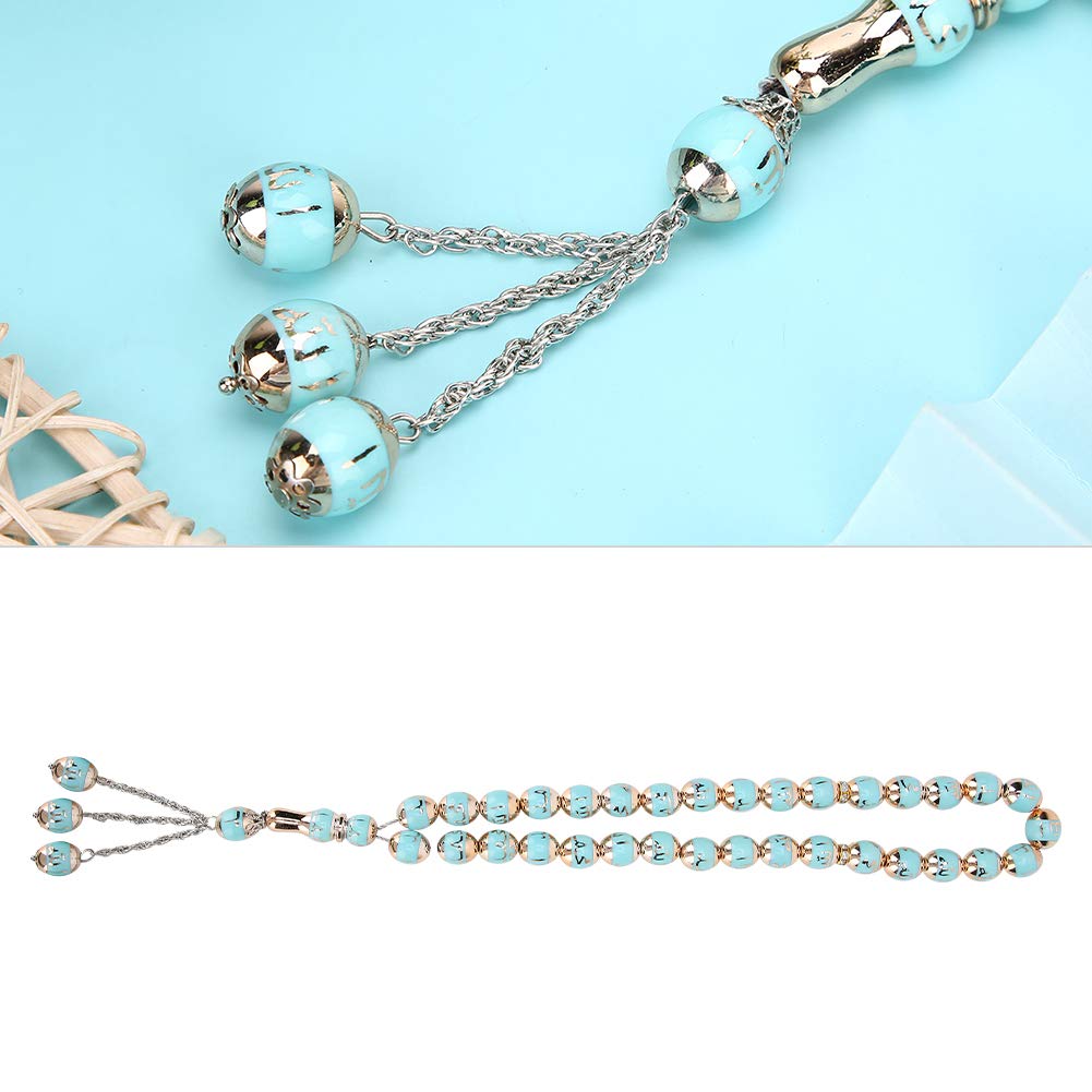 Eco-Friendly Tasbih Prayer Beads in Lake Blue