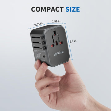 EPICKA Universal Travel Adapter with USB C
