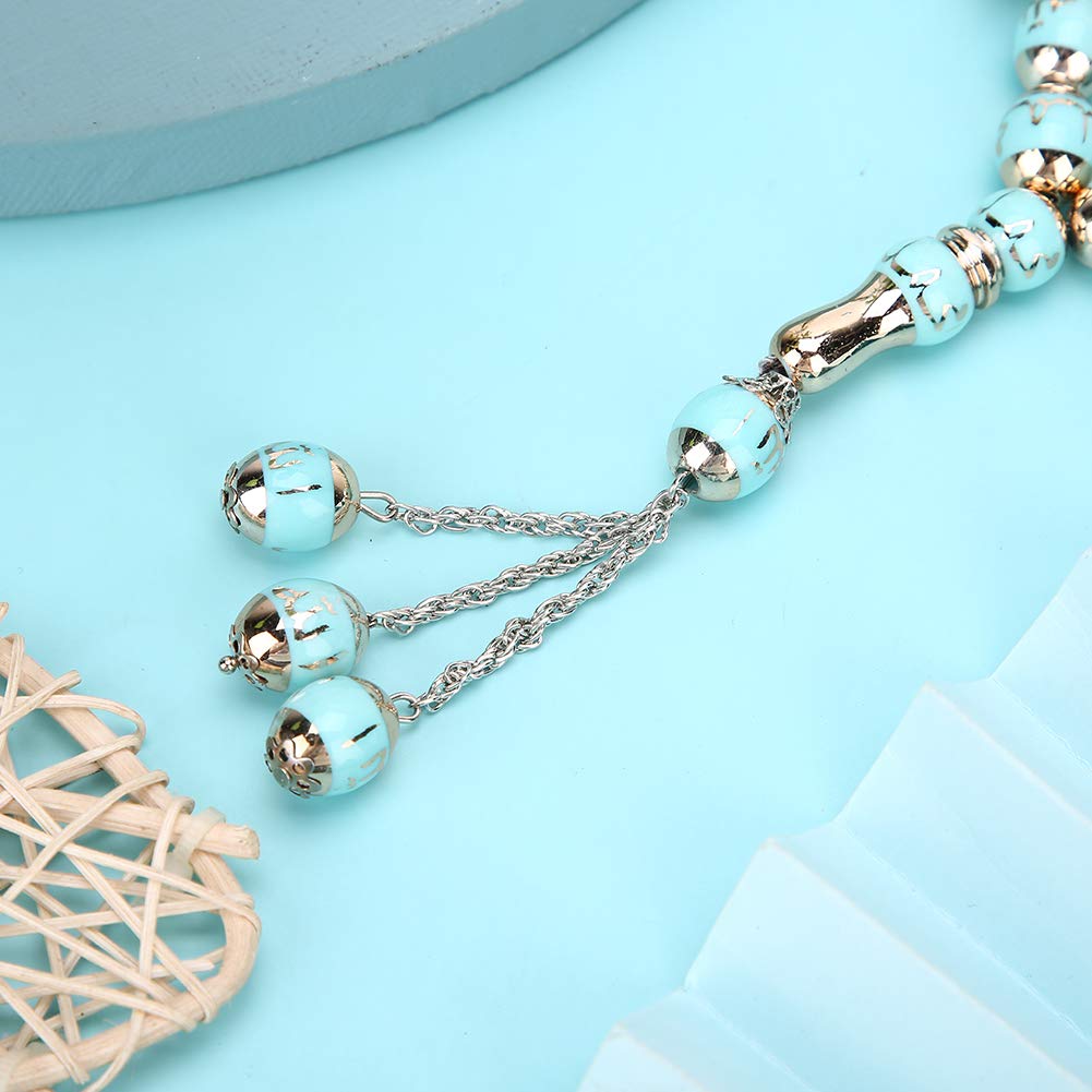 Eco-Friendly Tasbih Prayer Beads in Lake Blue