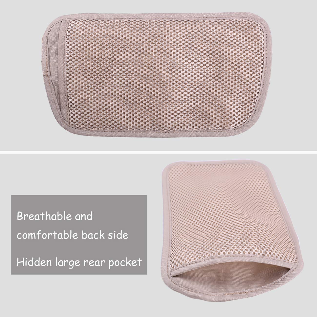 Money Belt for Travel, Slim RFID Blocking Women and Men Hidden Travel Pouch Under Clothes, Passport Holder Protect Cash Credit Card with 10 RFID Sleeves