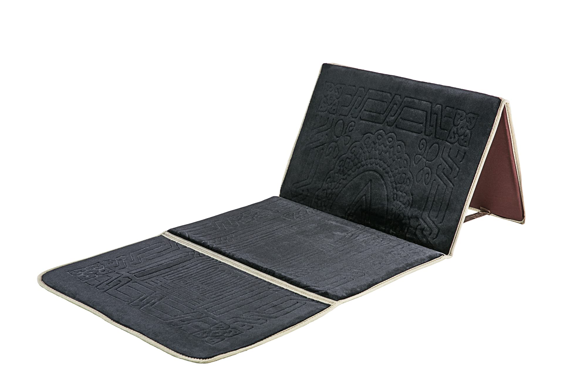 Eco-Conscious Muslim Prayer Rug with Back Support - Comfortable and Portable Sajadah for Mindful Namaz