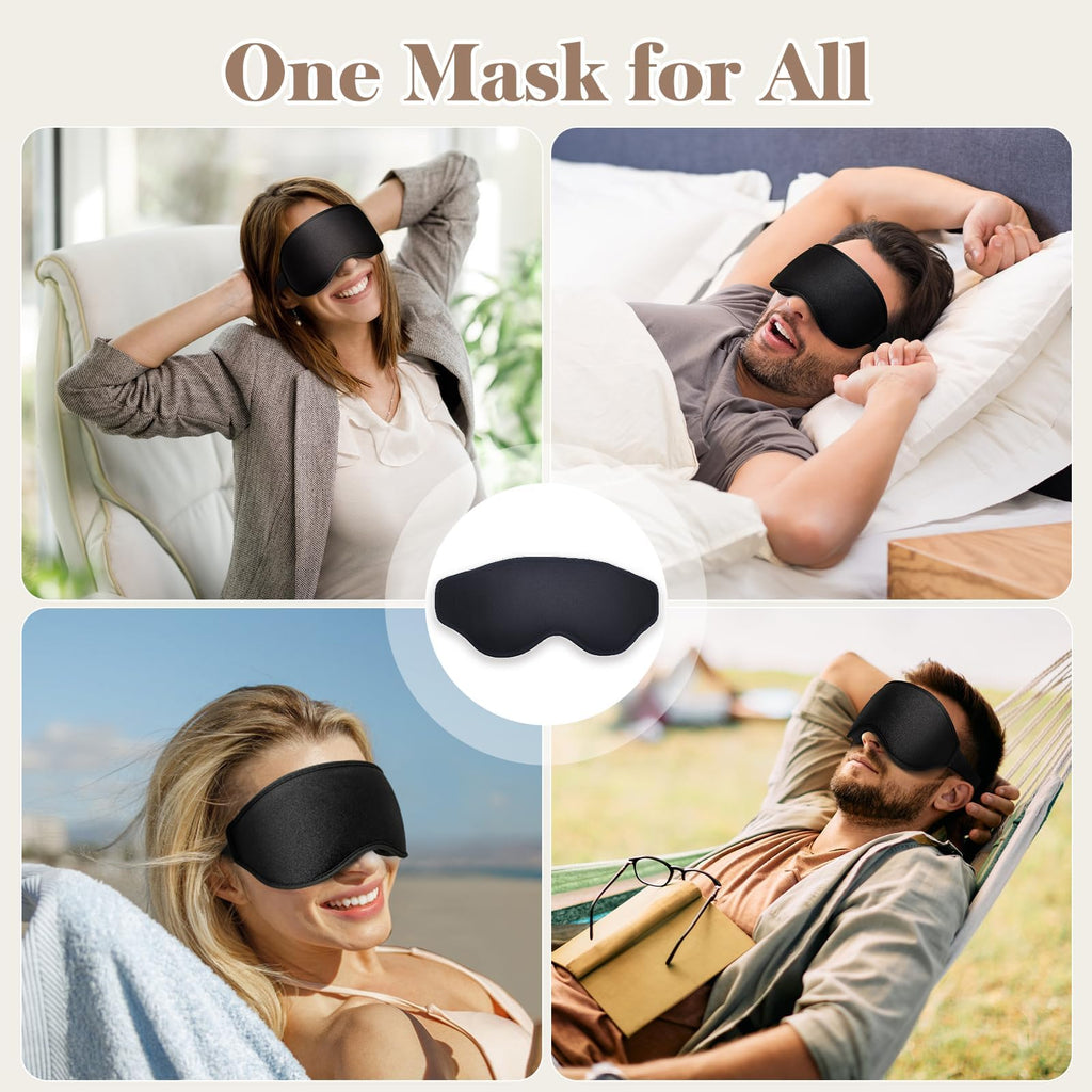 Fygrip 3D Cooling Eye Mask – Pressure-Free Light-Blocking Sleep Mask for Travel & Night Use