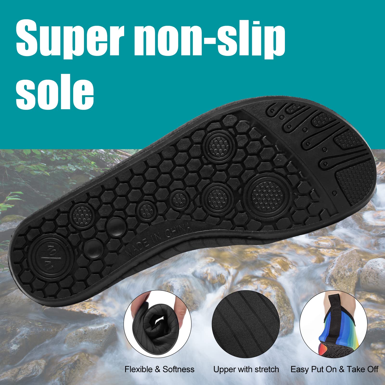 Eco-Conscious Quick-Dry Aqua Shoes for Beach and Water Sports