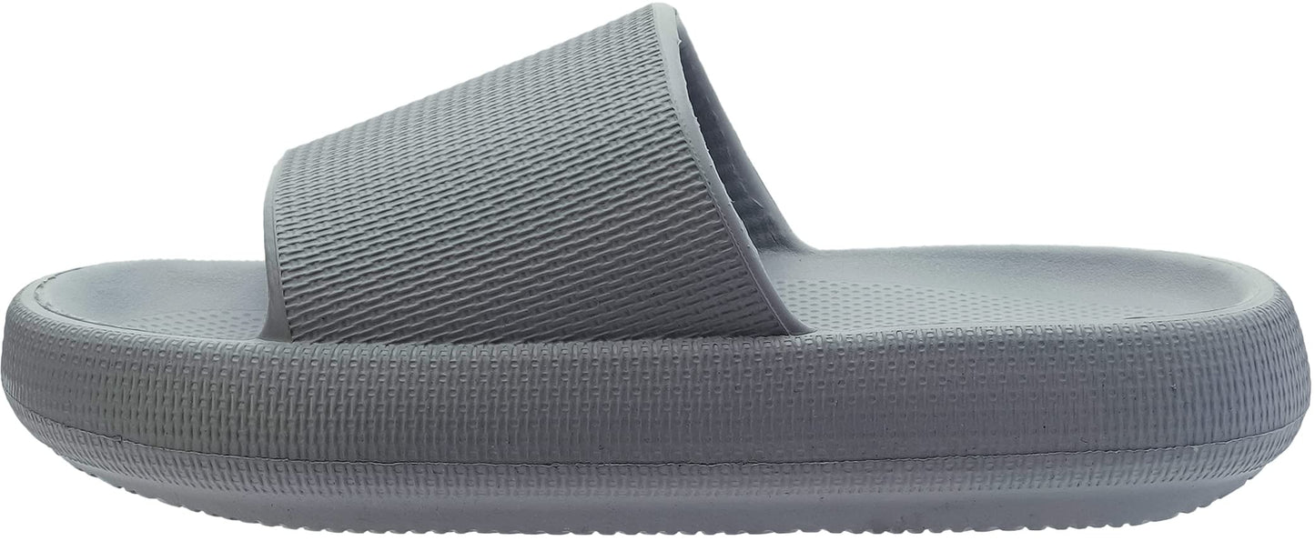Eco-Friendly Comfort Slides for Outdoor Enthusiasts - Grey