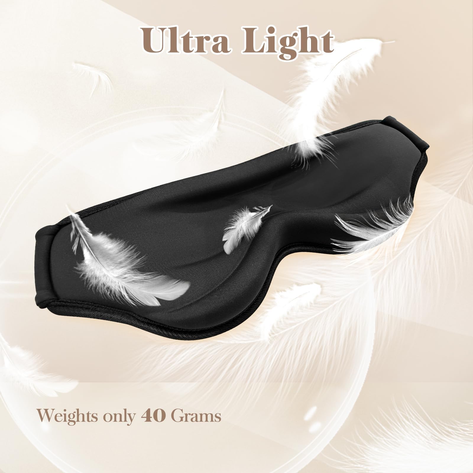 Fygrip 3D Cooling Eye Mask – Pressure-Free Light-Blocking Sleep Mask for Travel & Night Use