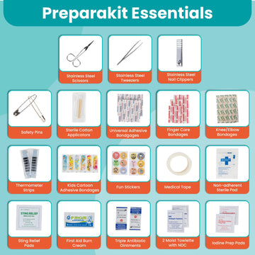 Kids Travel First Aid Kit, 75 Pieces, product image 3