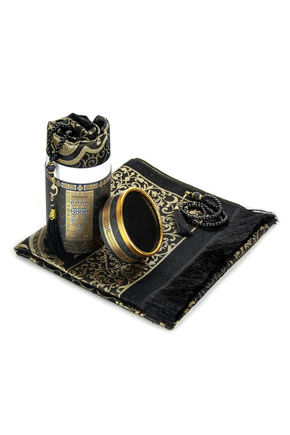 Eco-Friendly Prayer Mat and Beads Set | Elegant Gift Box Included | Sajadah for Environmentally-Conscious Believers