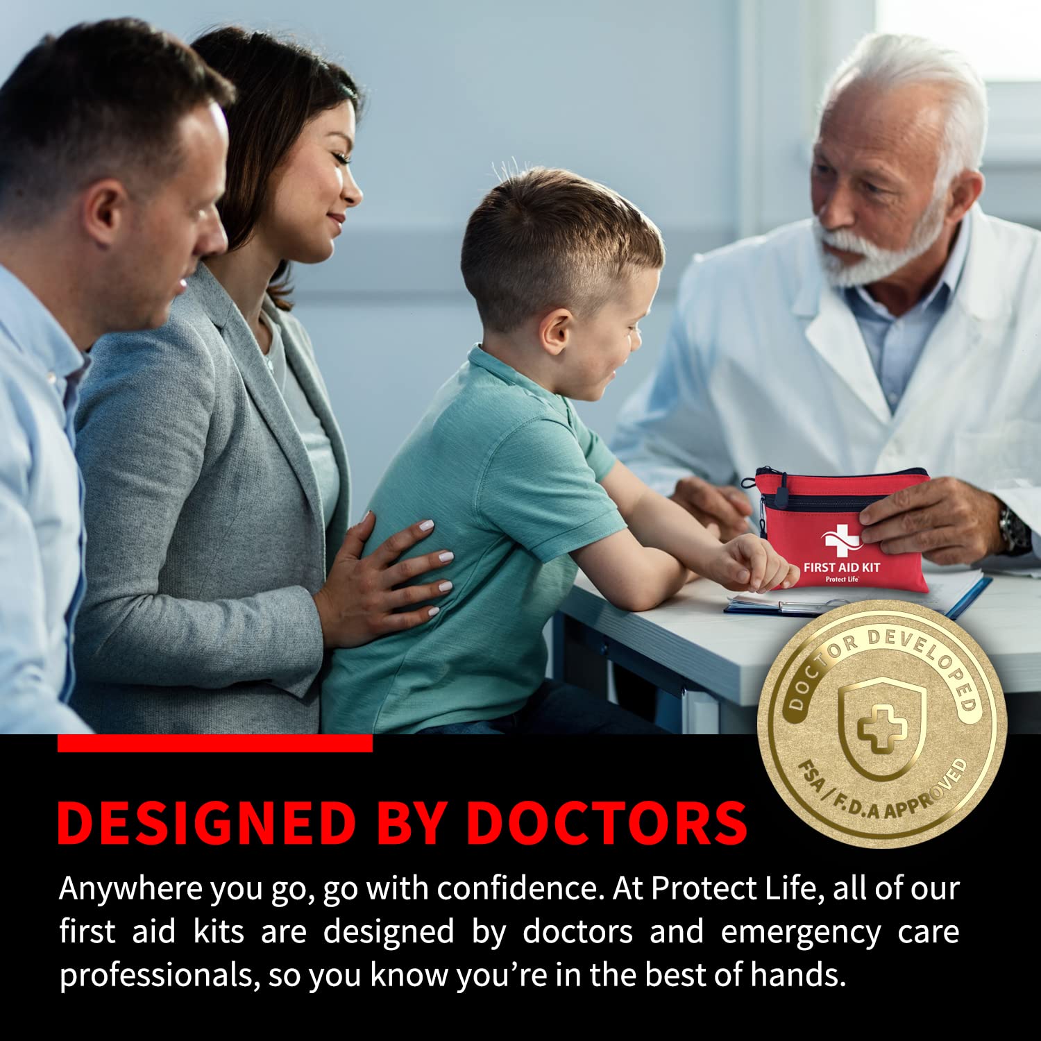 Eco-Friendly First Aid Kit for Safe Adventures | Compact & Portable for Travel, Hiking, and Home Use - 100 Essential Supplies