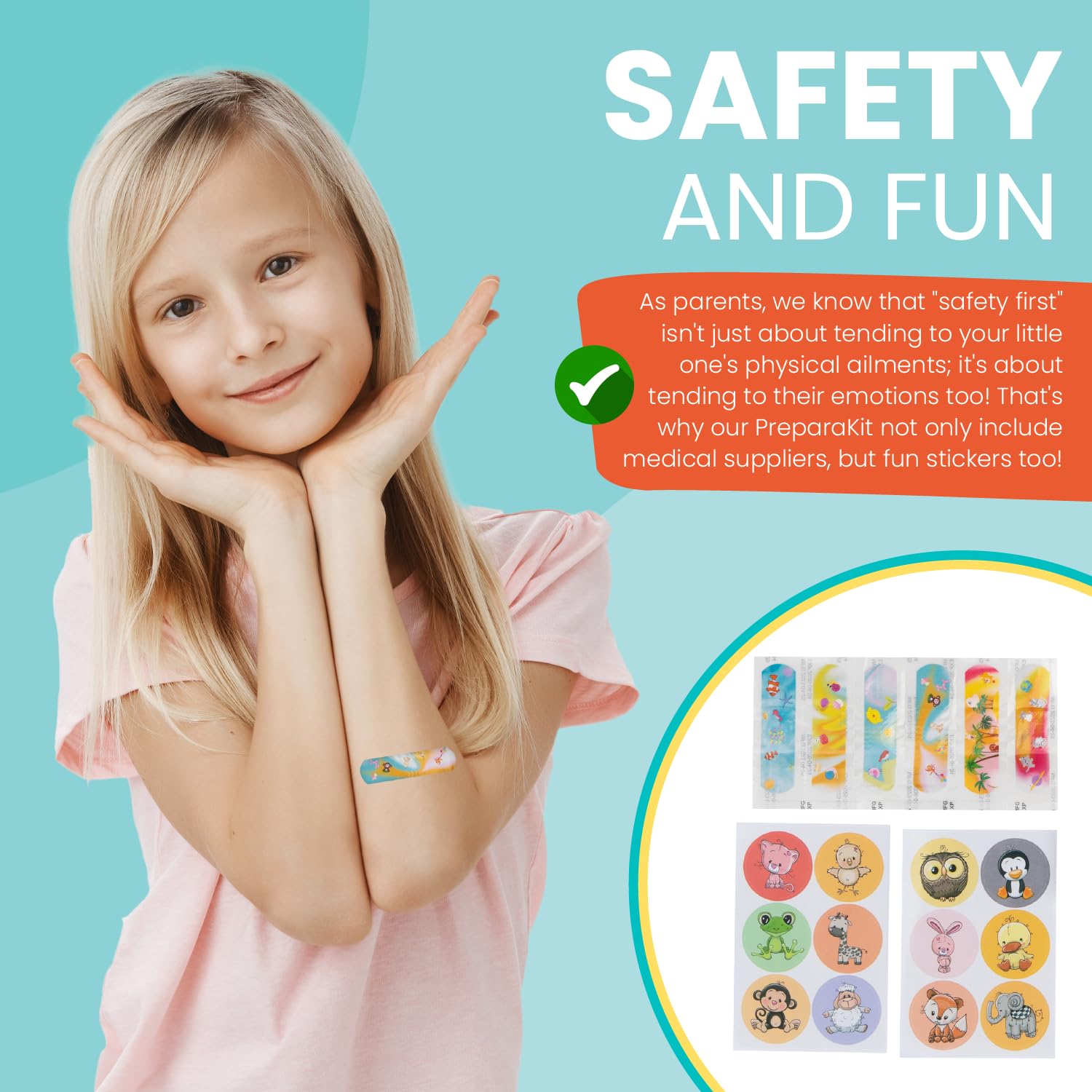Eco-Friendly First Aid Kit for Kids - Compact for Travel