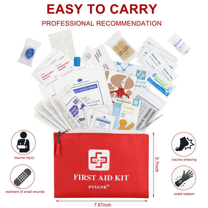 Eco-Conscious Compact Emergency Kit, 150-Piece for Outdoor, Home, and Travel Safety