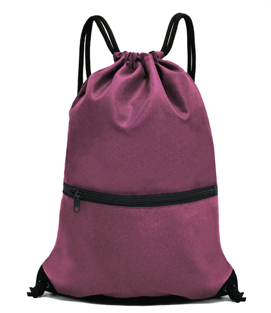 Eco-Friendly Drawstring Backpack for Men & Women - Burgundy
