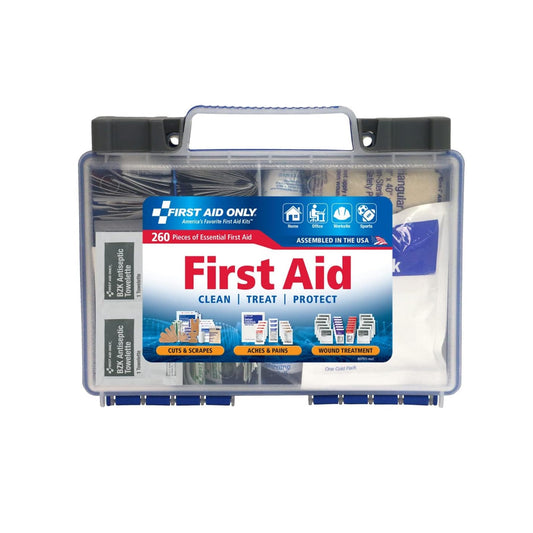 Eco-Friendly Emergency First Aid Kit for Home, Work, and Travel, 260 Pieces