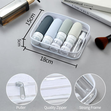 TSA Travel Toiletry Bottles and Jars, 16 Piece Set