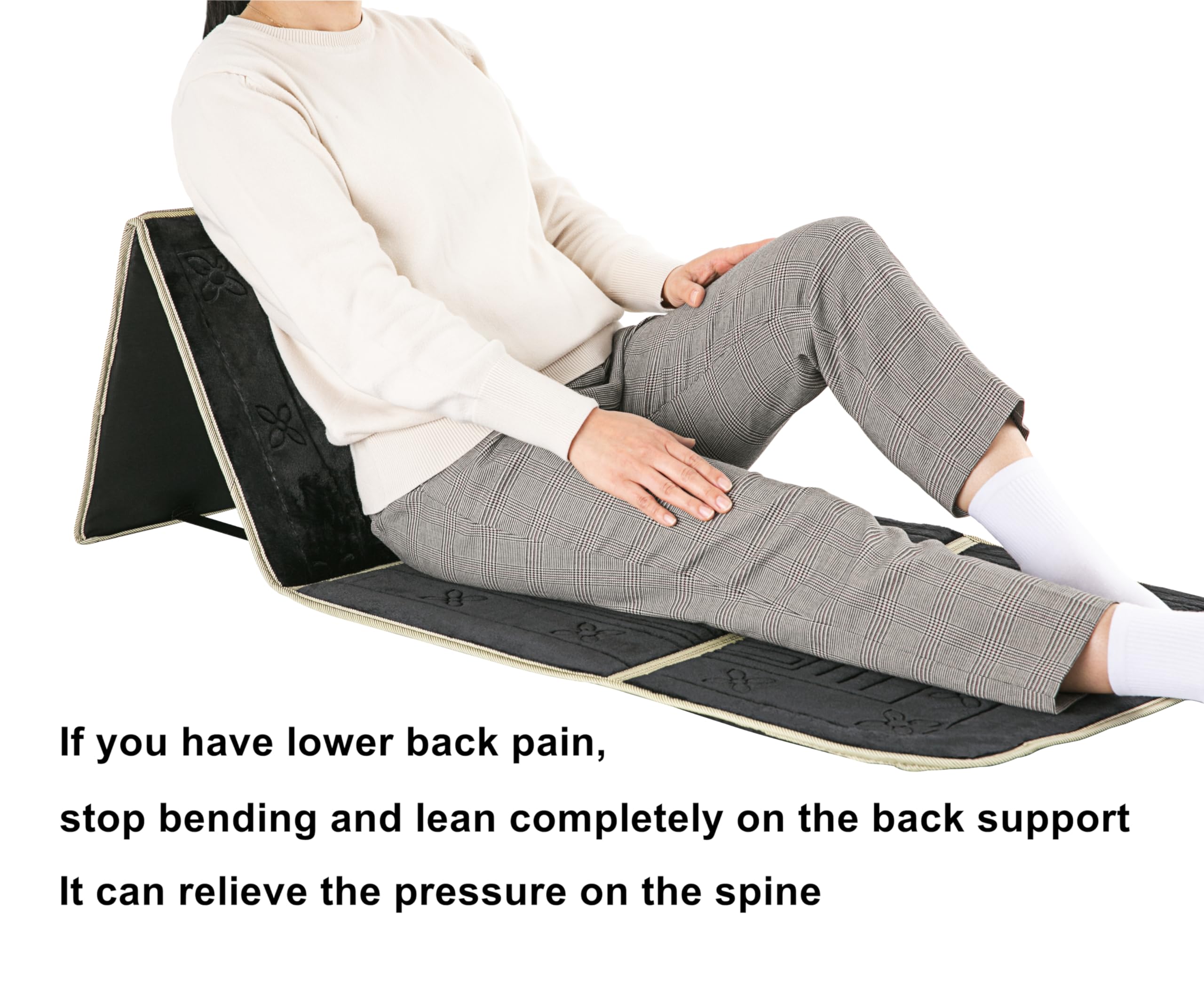 Eco-Conscious Muslim Prayer Rug with Back Support - Comfortable and Portable Sajadah for Mindful Namaz