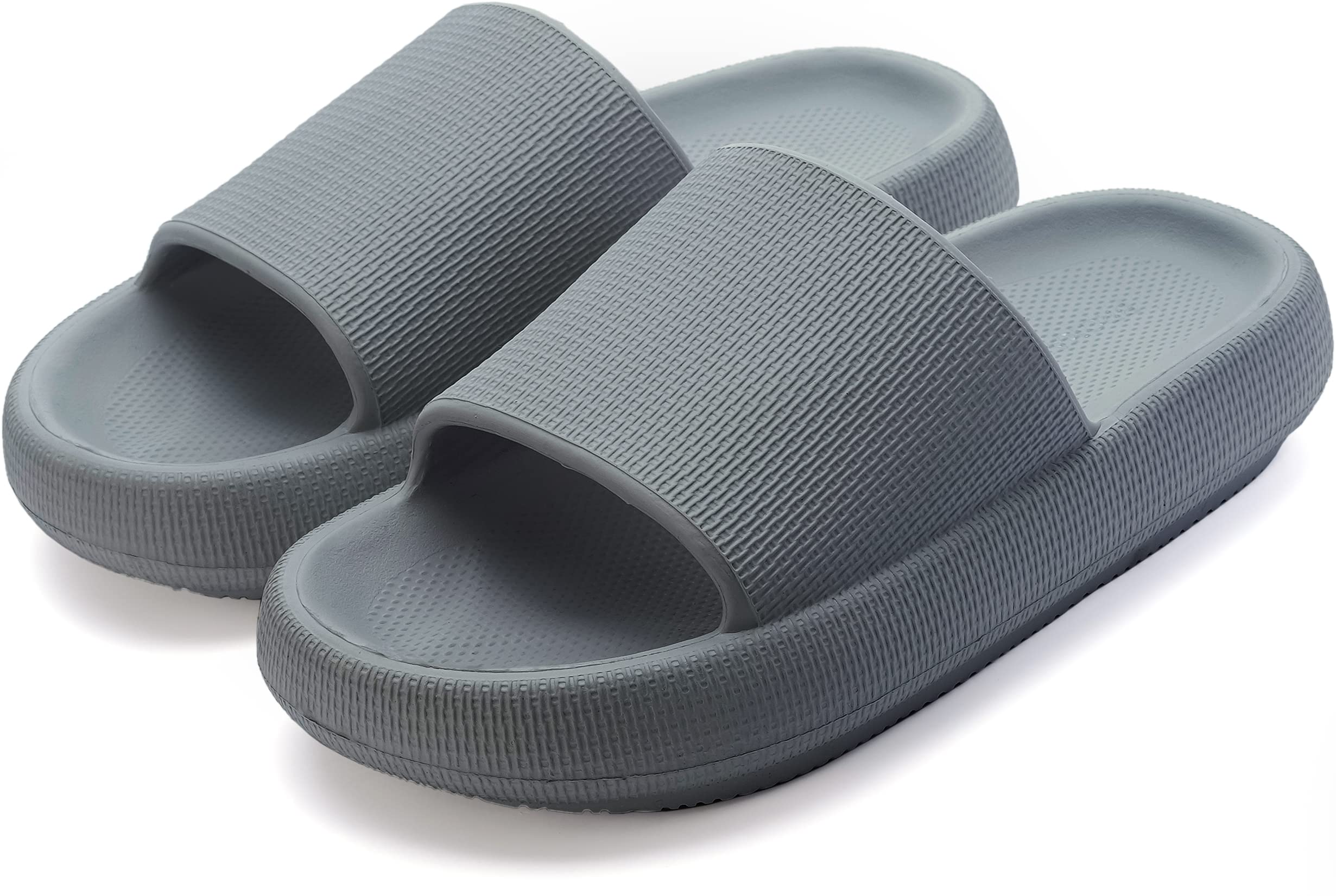 Eco-Friendly Comfort Slides for Outdoor Enthusiasts - Grey