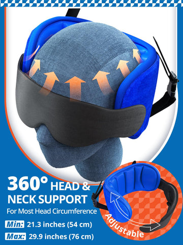 Airplane Head Support Pillow with Sleep Mask