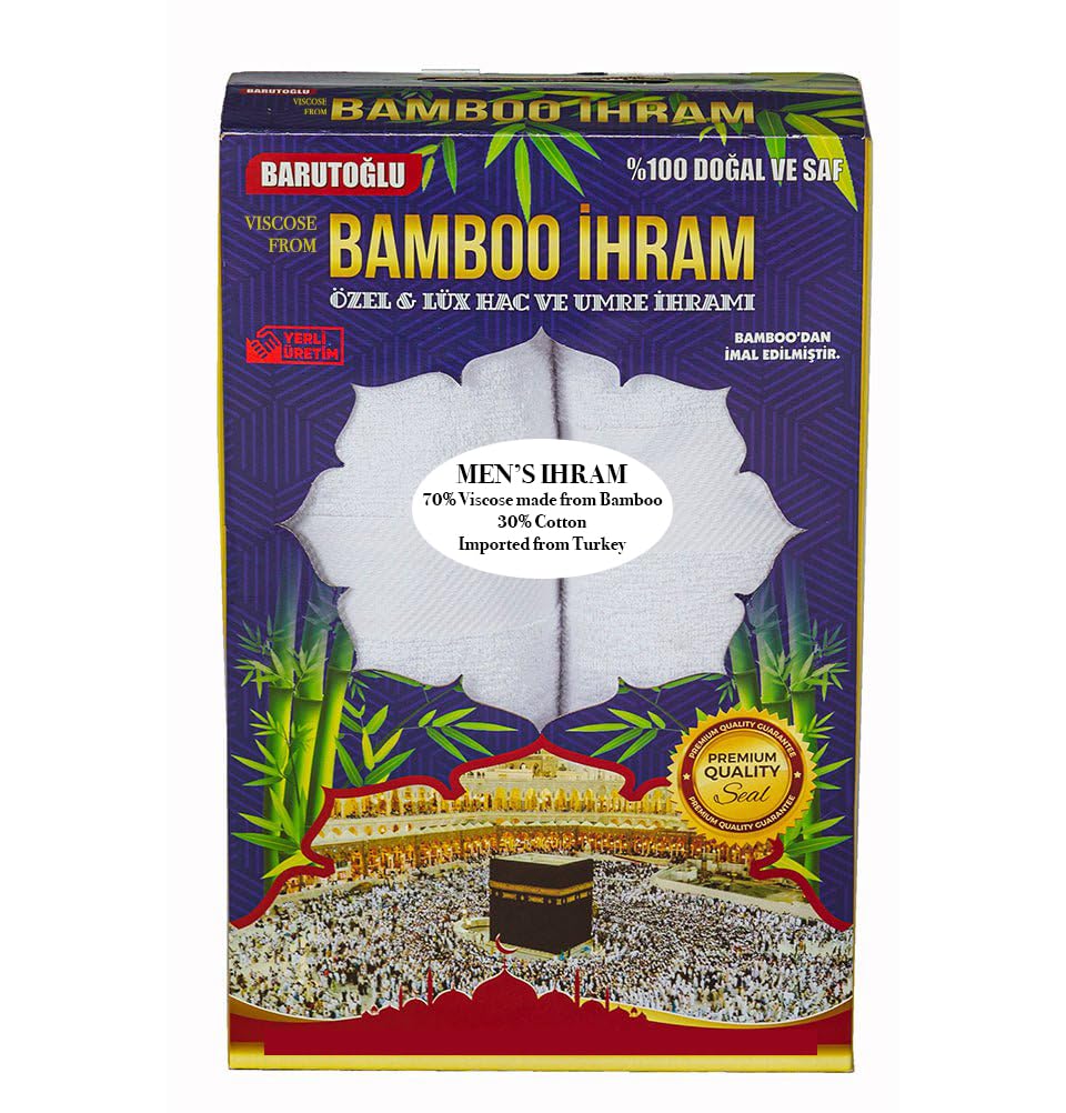 Men's Bamboo Cotton Ihram Set, 2 Piece