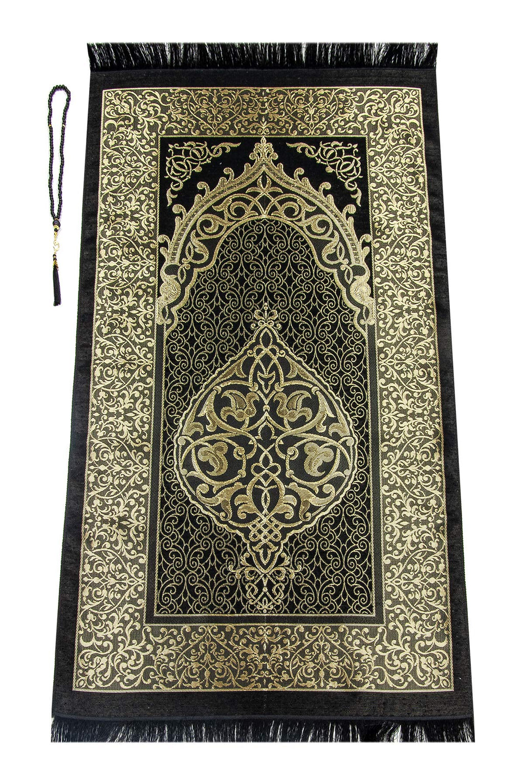 Eco-Friendly Prayer Mat and Beads Set | Elegant Gift Box Included | Sajadah for Environmentally-Conscious Believers