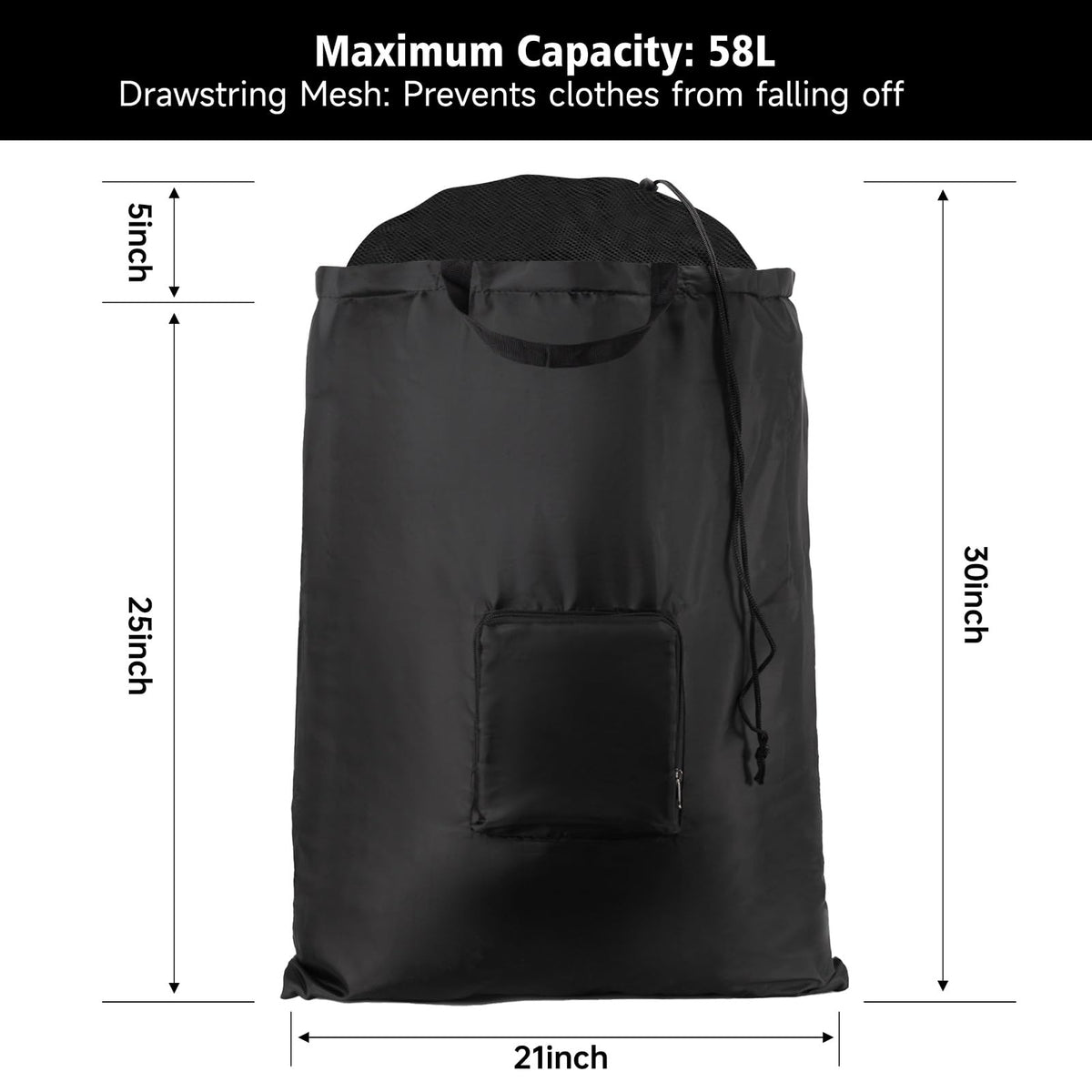 Foldable Travel Laundry Bags, 2 Pack, product image 6