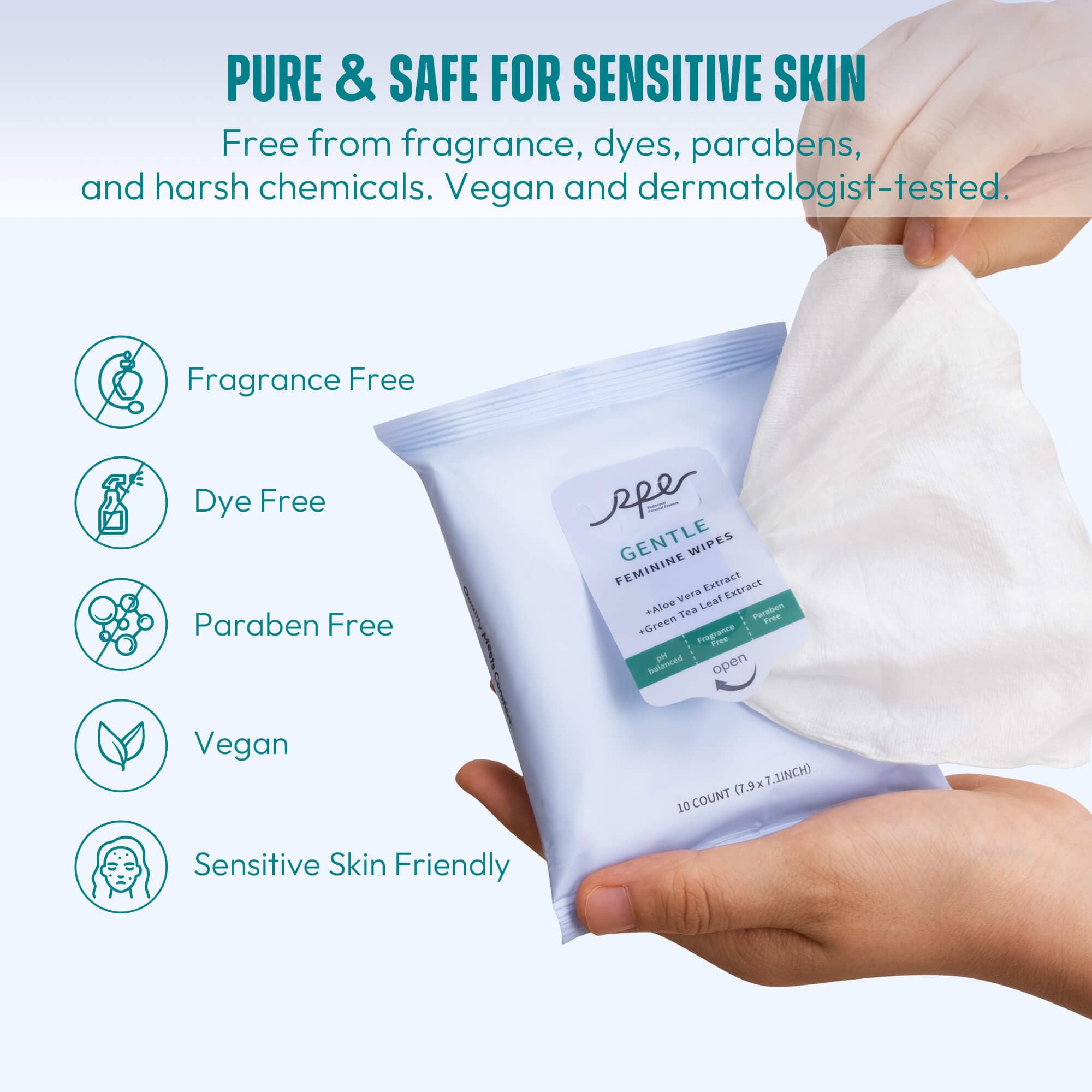 Women's Feminine Wipes for Umrah – KaabaSharif modest essentials for women