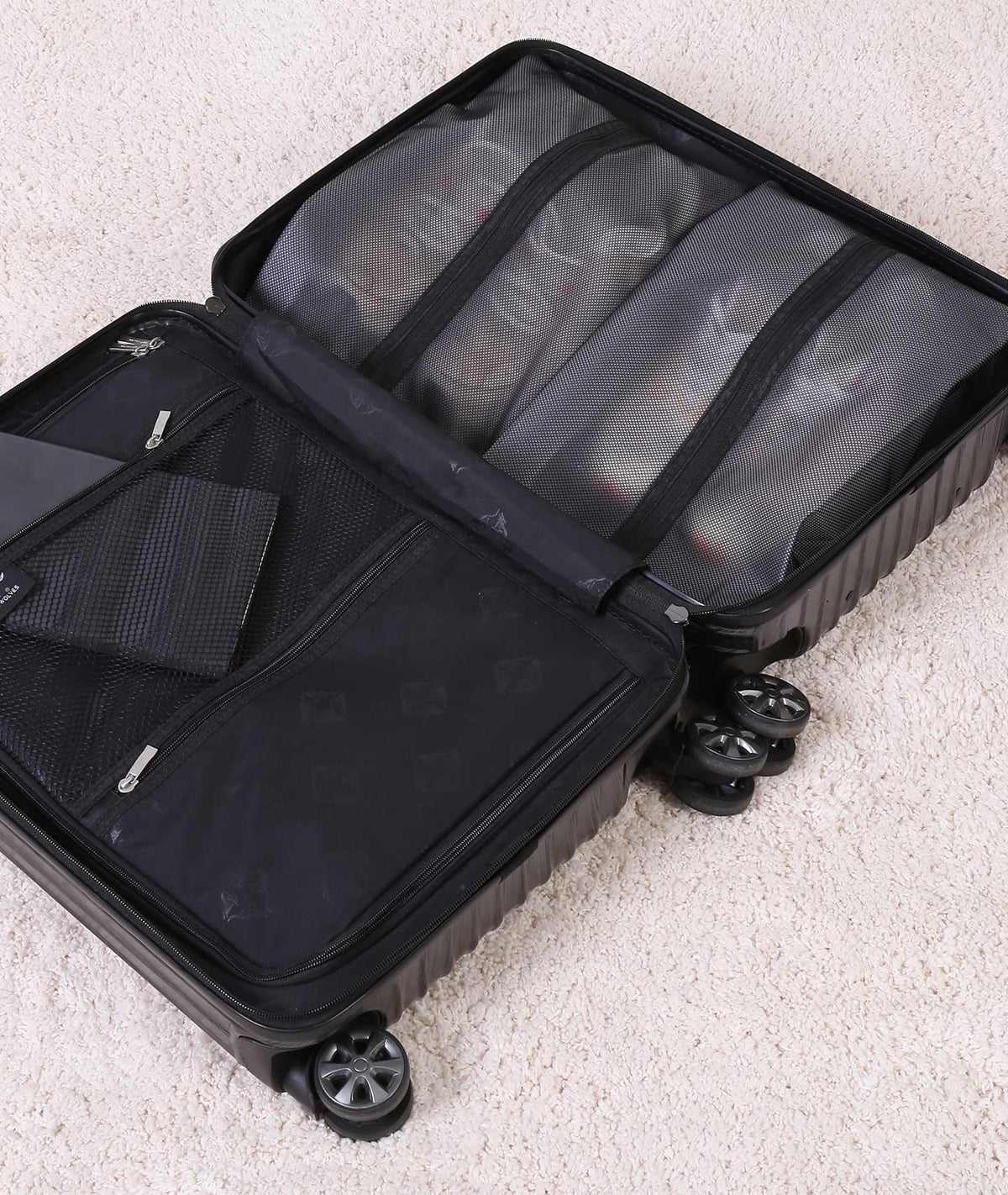 2-pack travel shoe bags for Umrah and Hajj — durable waterproof fabric with drawstring closure