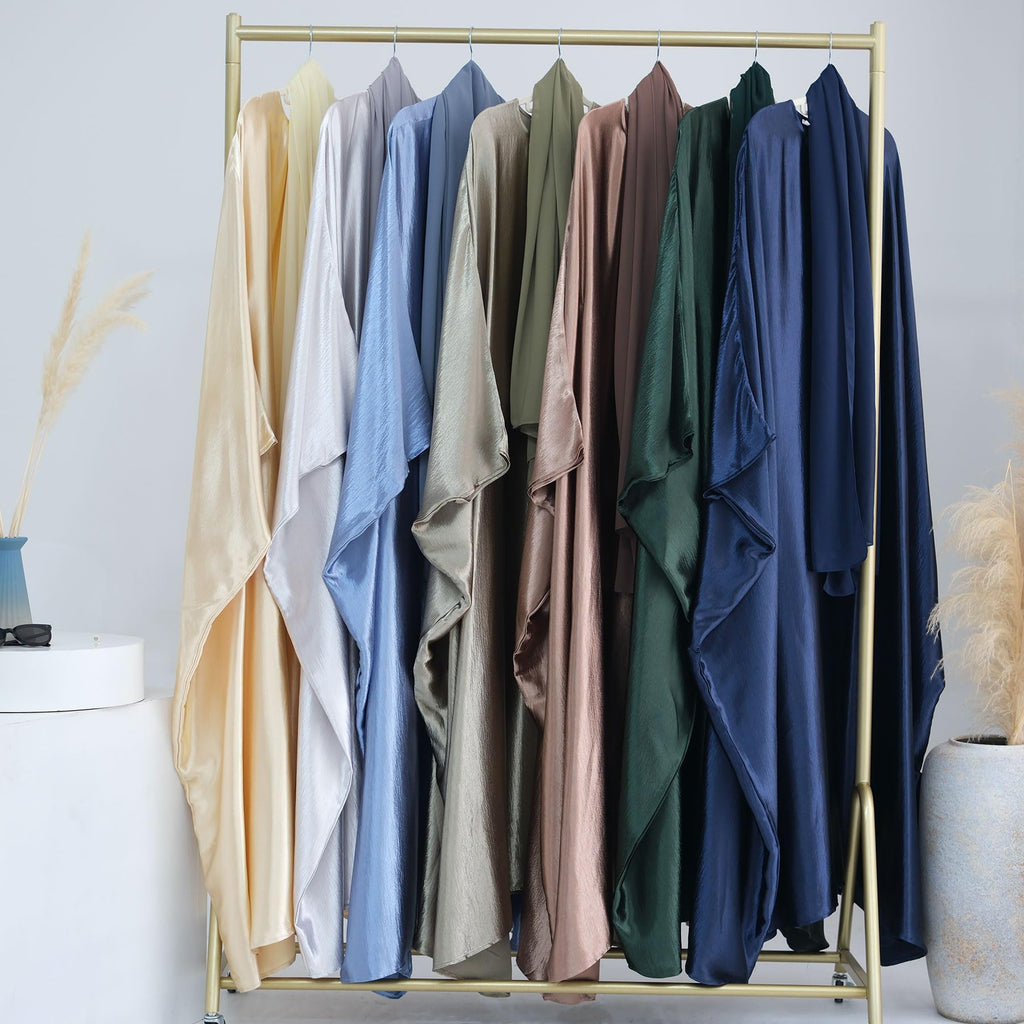 Women Satin Prayer Dress for Umrah – KaabaSharif modest essentials for women